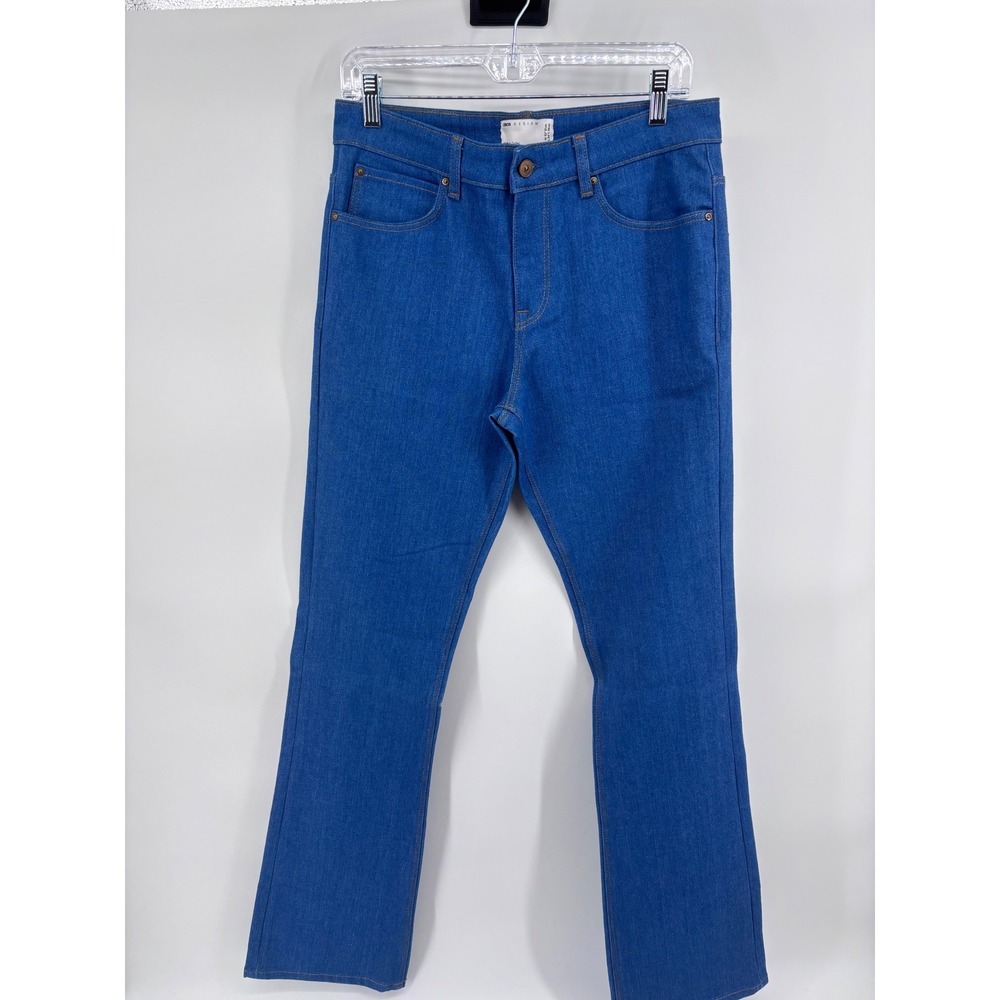 ASOS DESIGN Blue Denim Jeans Womens 32x34 Bootcut Casual‎ Everyday Pants